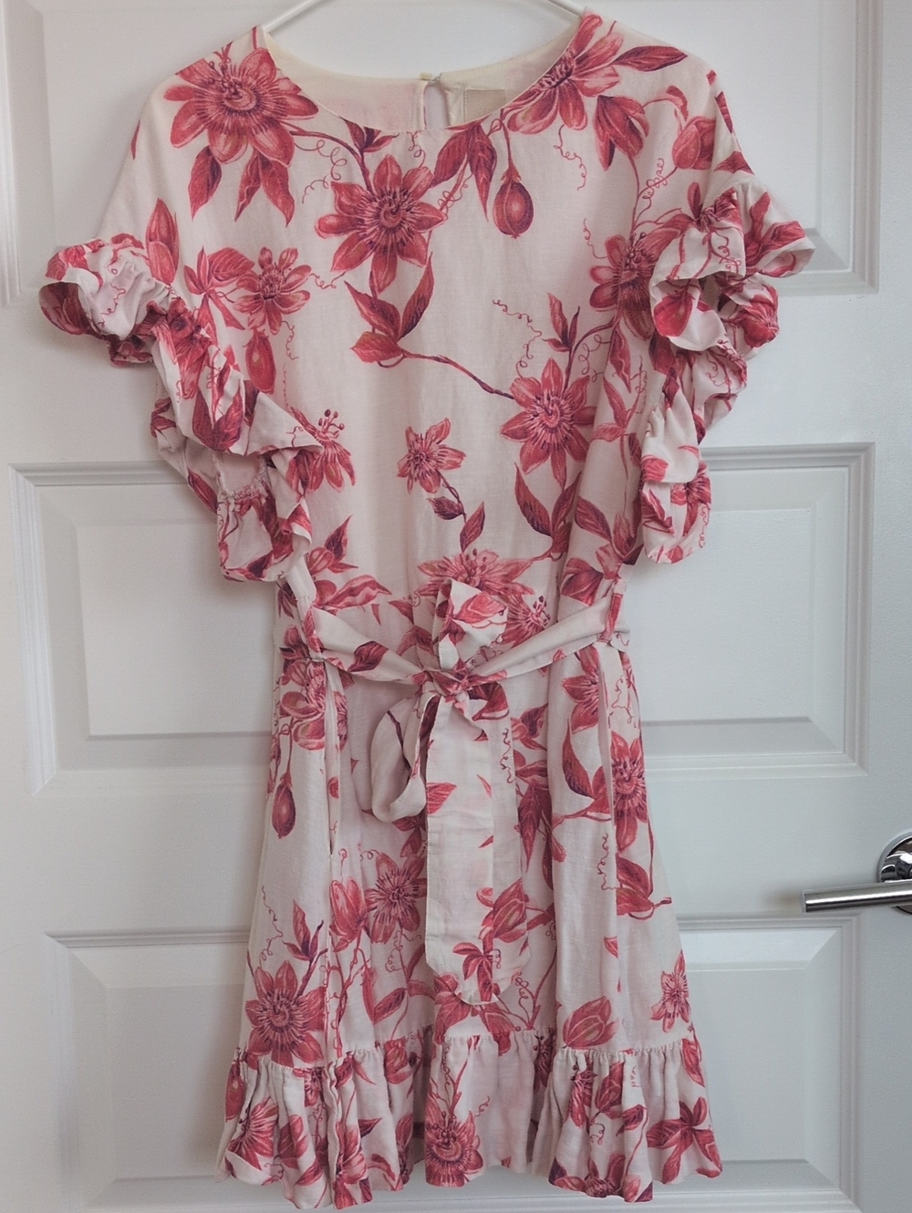 H&M Floral Ruffle Mini Dress